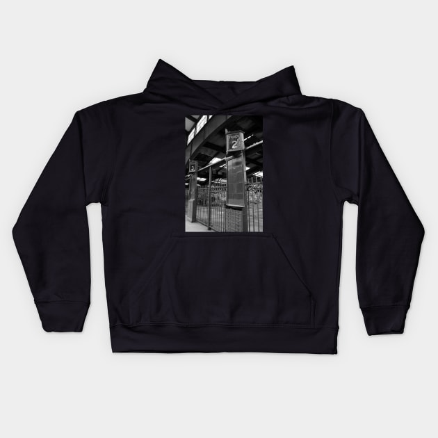 Central Railroad of New Jersey, Jersey City, NJ Kids Hoodie by searchlight